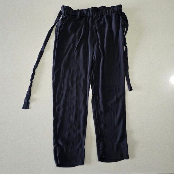 Cartonnier Pants - Cartonnier Anthropologie Black Paperbag Waist Jogger Pants Size M